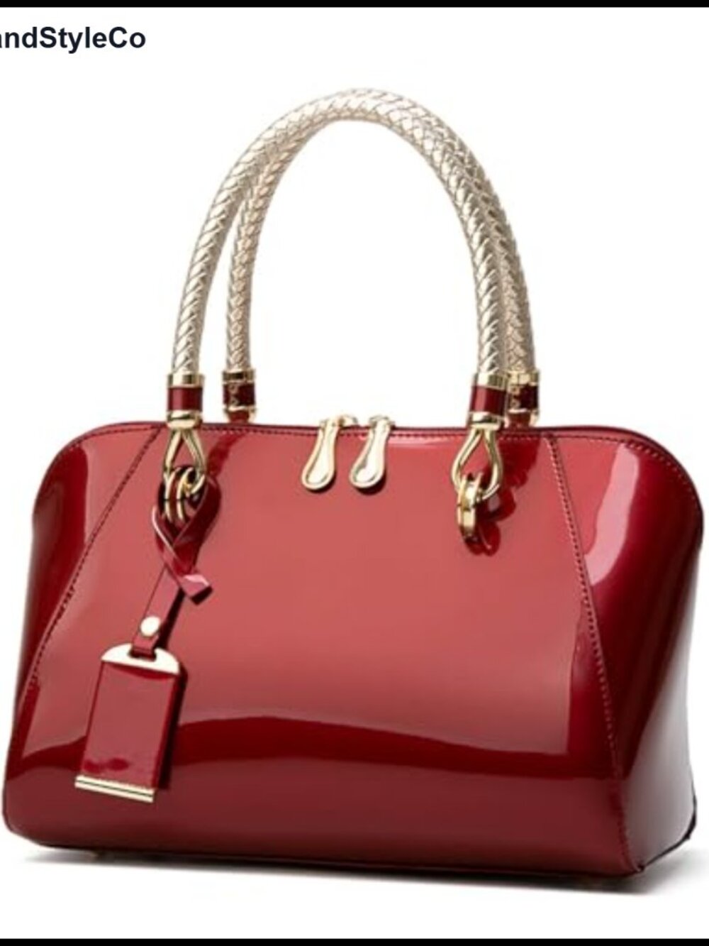 Women's Patent Leather Tote Handbag Satchel Shoulder Bag Large Capacity Travel
